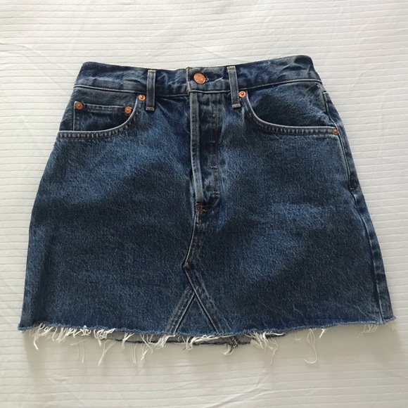 Agolde | Quinn High Rise Mini Skirt - RIDE - Picture 4 of 11